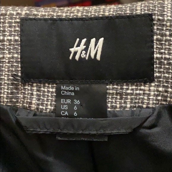 Cropped twill blazer - Picture 3 of 7